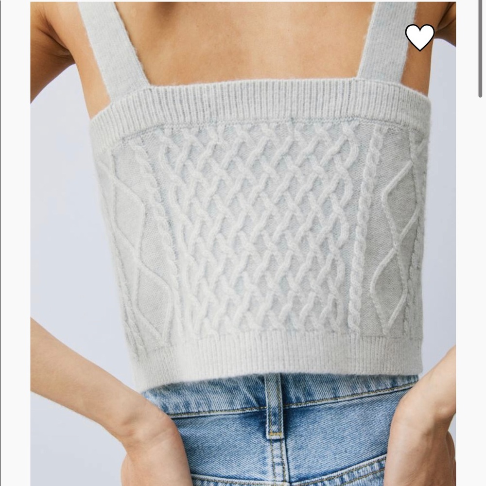 Cable Knit Crop Top